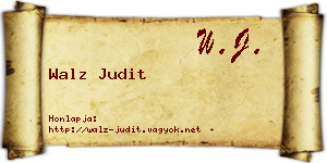 Walz Judit névjegykártya
